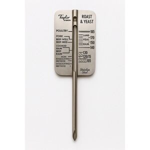 Vintage Taylor Sybron Stainless Steel Roast & Yeast Meat Thermometer Kitchen